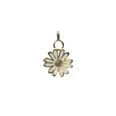 Vintage ketting pendant bloem - Daisy