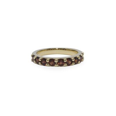 Vintage ring granaat goldplated - Ruby