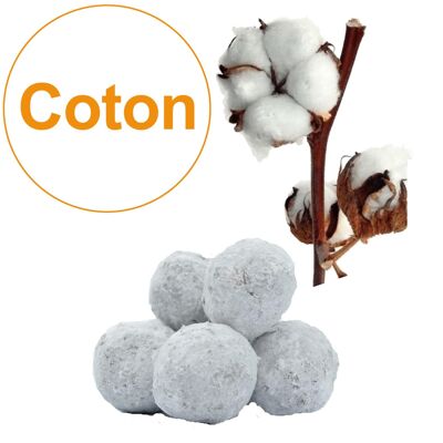 Bombe à graines / Cocon avec graines de Coton Blanc (par sachet de 5)