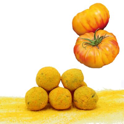 Samenbombe / Kokon mit Bio-Tomaten-Ananas-Samen (pro 10er-Beutel)