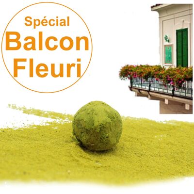 Bag of 10 Seed bombs / Cocoon with a mixture of "Special Flowery Balcony" seeds