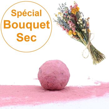 Bombe à graines / Cocon avec mélange de graines "Spécial Bouquet Sec" emballage individuel 1