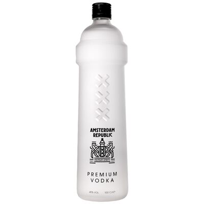 Vodka PREMIUM d'Amsterdam dans une bouteille emblématique