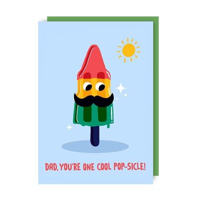 Pop-sicle Father's Day Greeting Card pack of 6
