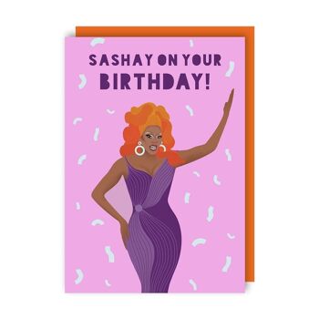 Lot de 6 cartes d'anniversaire RuPaul 1