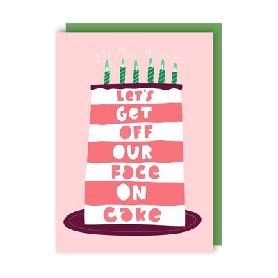 Cake Funny Birthday Card pack of 6