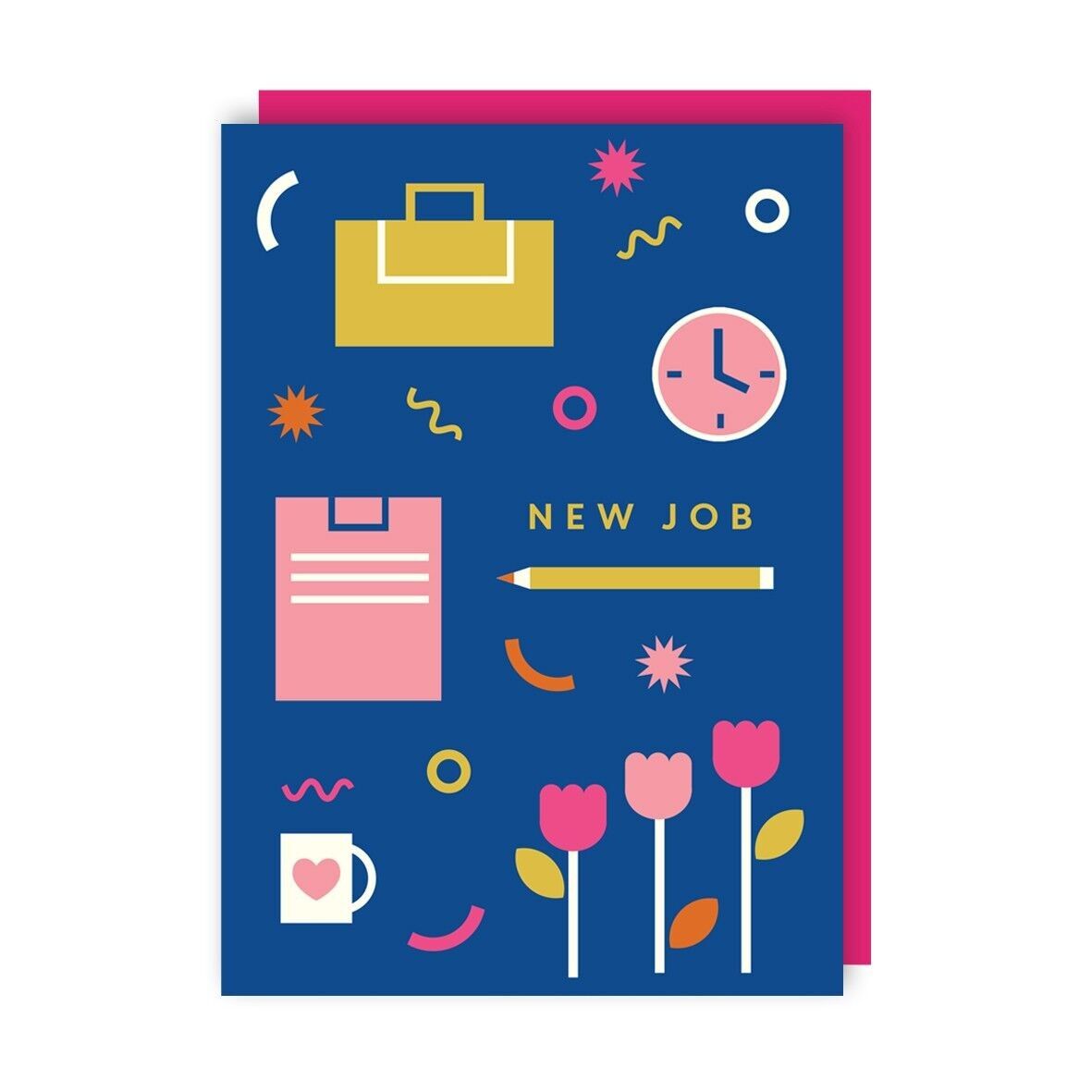 Pacchetto di biglietti d'auguri New Job Collage da 6