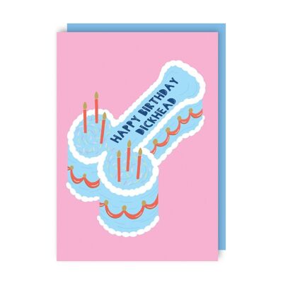 Happy Birthday Dickhead Funny Rude Birthday Card Lot de 6