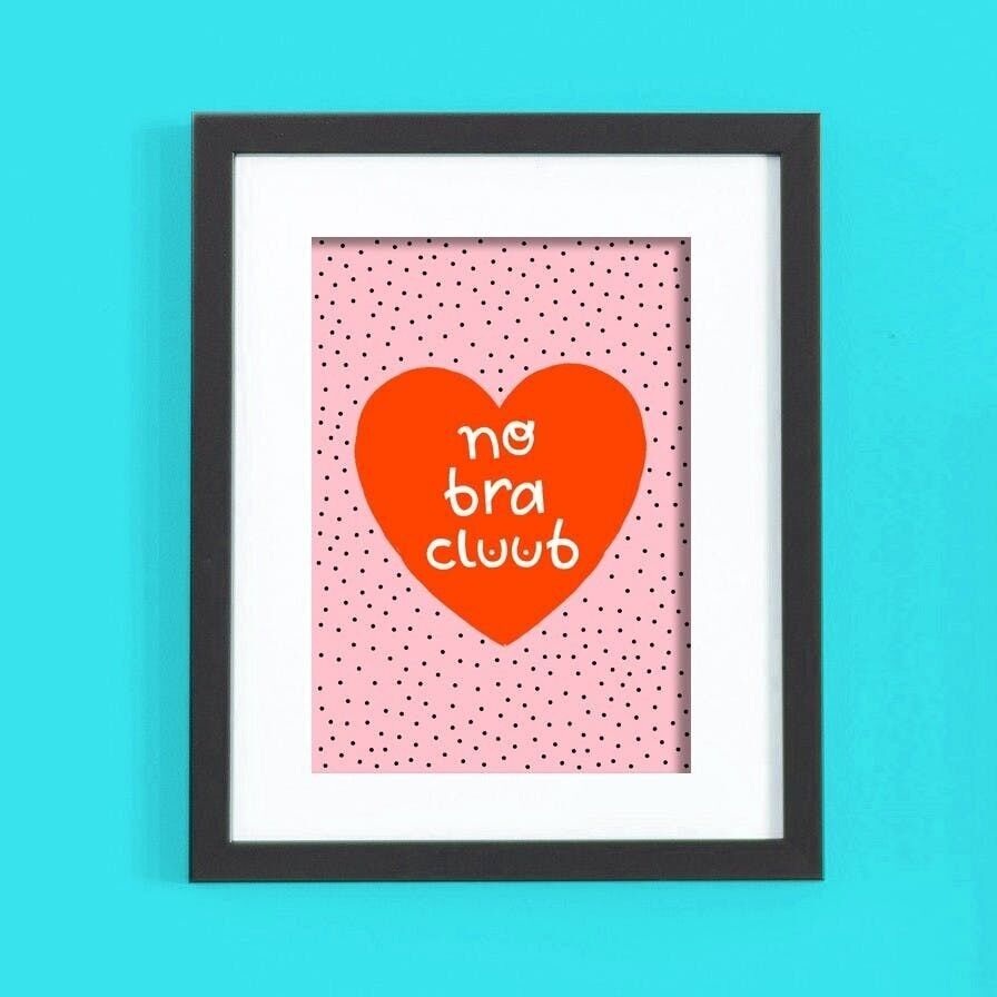 No Bra Club Stampa artistica A4 Confezione da 6