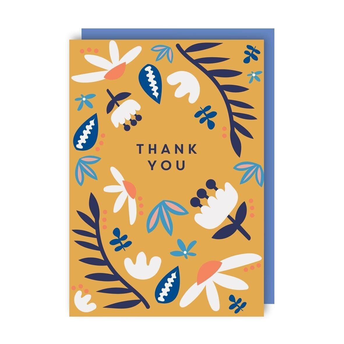 Confezione da 6 carte floreali astratte