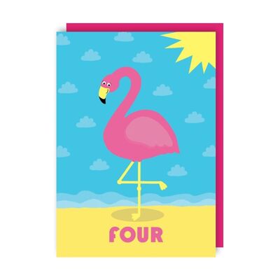 4th Birthday Greeting Card pack of 6