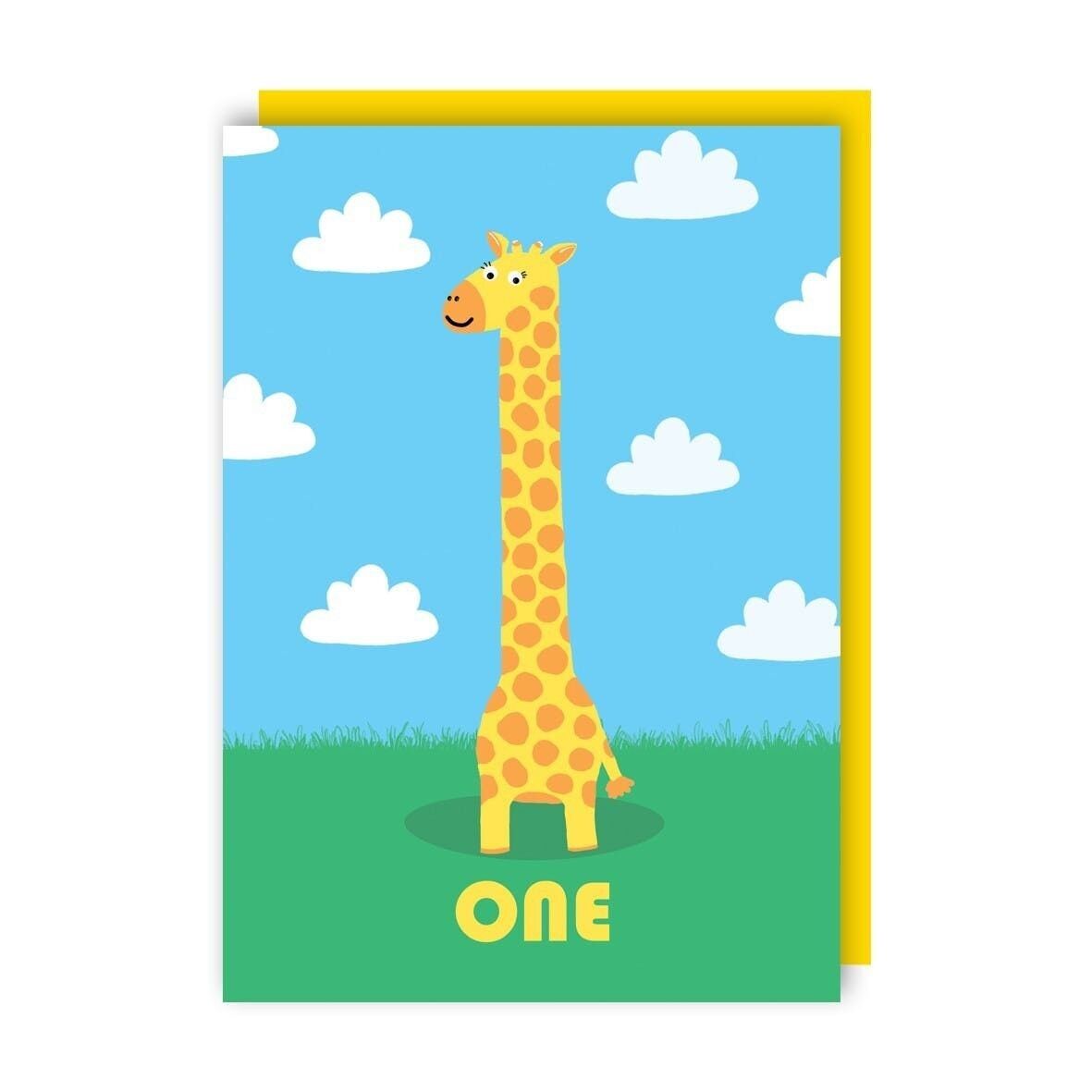 Biglietto di auguri per il primo compleanno confezione da 6