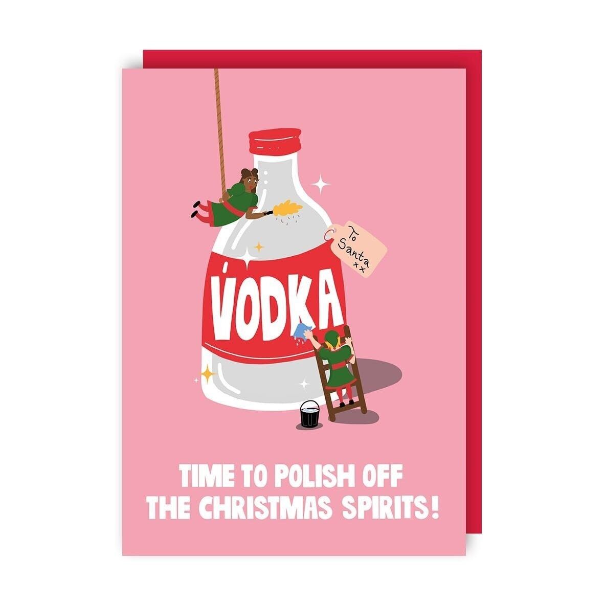 Christmas Elves Funny Christmas Card confezione da 6