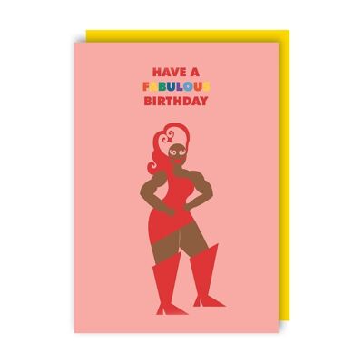 Fabulous Birthday LGBTQ+ Greeting Card pack of 6