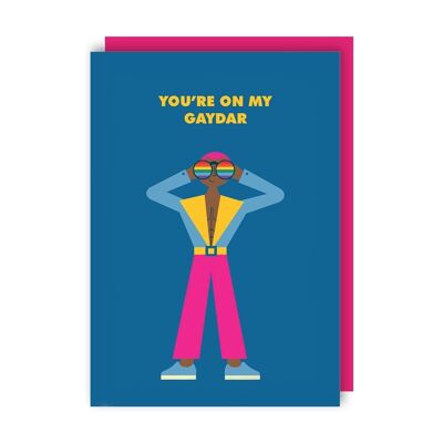 Gaydar LGBTQ+ Love Card confezione da 6 (anniversario, San Valentino, apprezzamento)