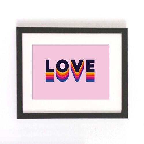 Love Art Print A4 Pack of 6