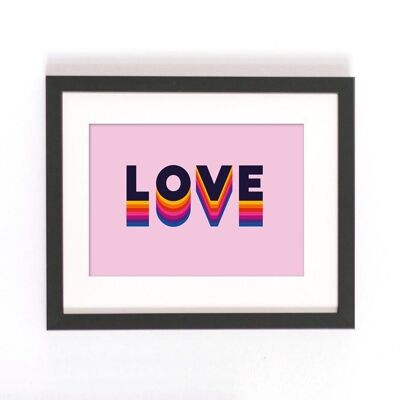 Love Art Print A4 Pack de 6