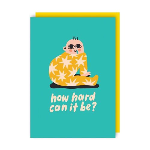 How Hard Can It Be? New Baby Card pack of 6