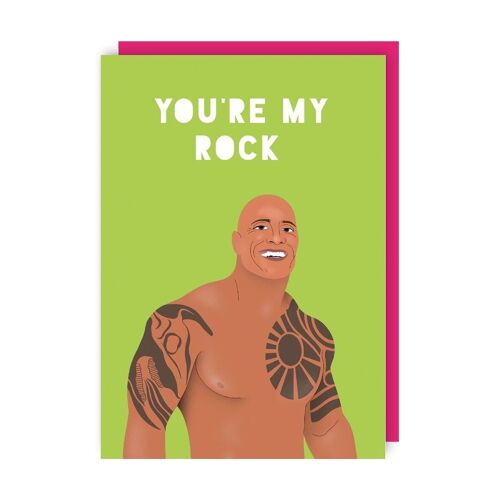 The Rock Love Card pack of 6  (Anniversary, Valentine's, Appreciation)
