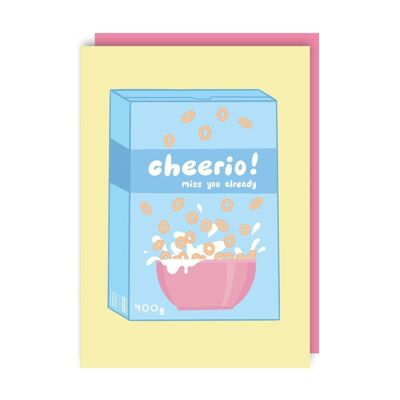 Cheerio You’re Leaving New Job Greeting Card Pack of 6