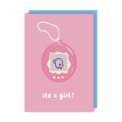 Tamagotchi Girl New Baby Card Pack of 6