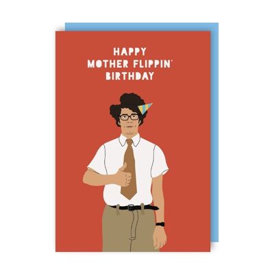 Moss The IT Crowd Celebrity Birthday Greeting Card pack of 6