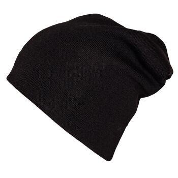 URSUS – Bonnet 100% Laine d'Alpaga - Noir 3