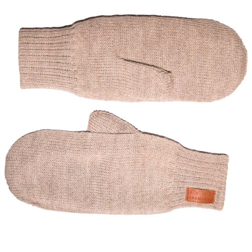 PILVI - Soft Alpaca Wool Mittens - M - Road gray