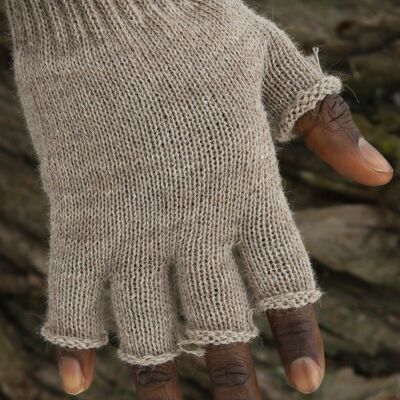 PULU - Handy Alpaga Wool Fingerless - Road Grey - S