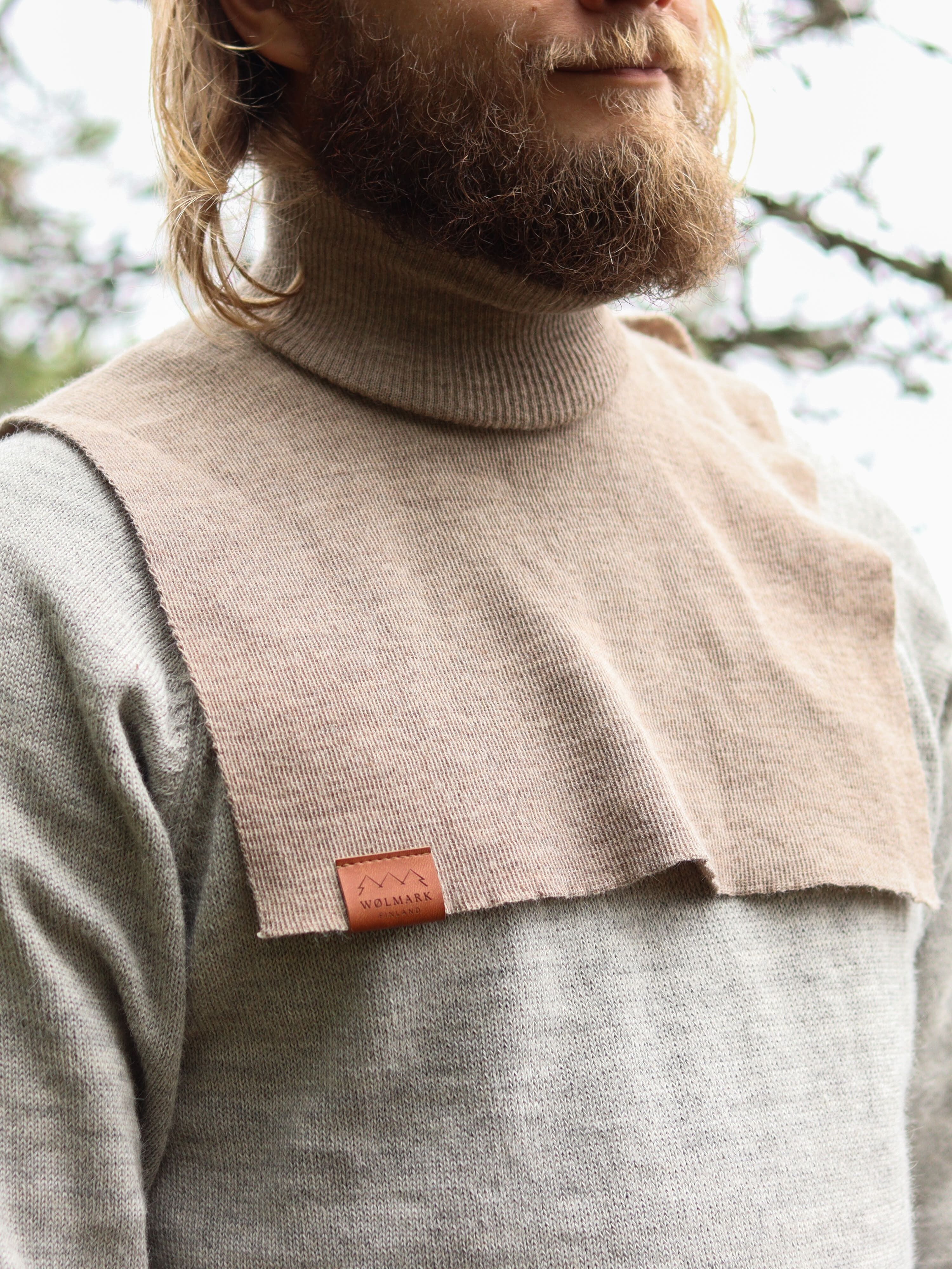 MEHTÄ – Scaldacollo 100% Lana Alpaca - Grigio Strada