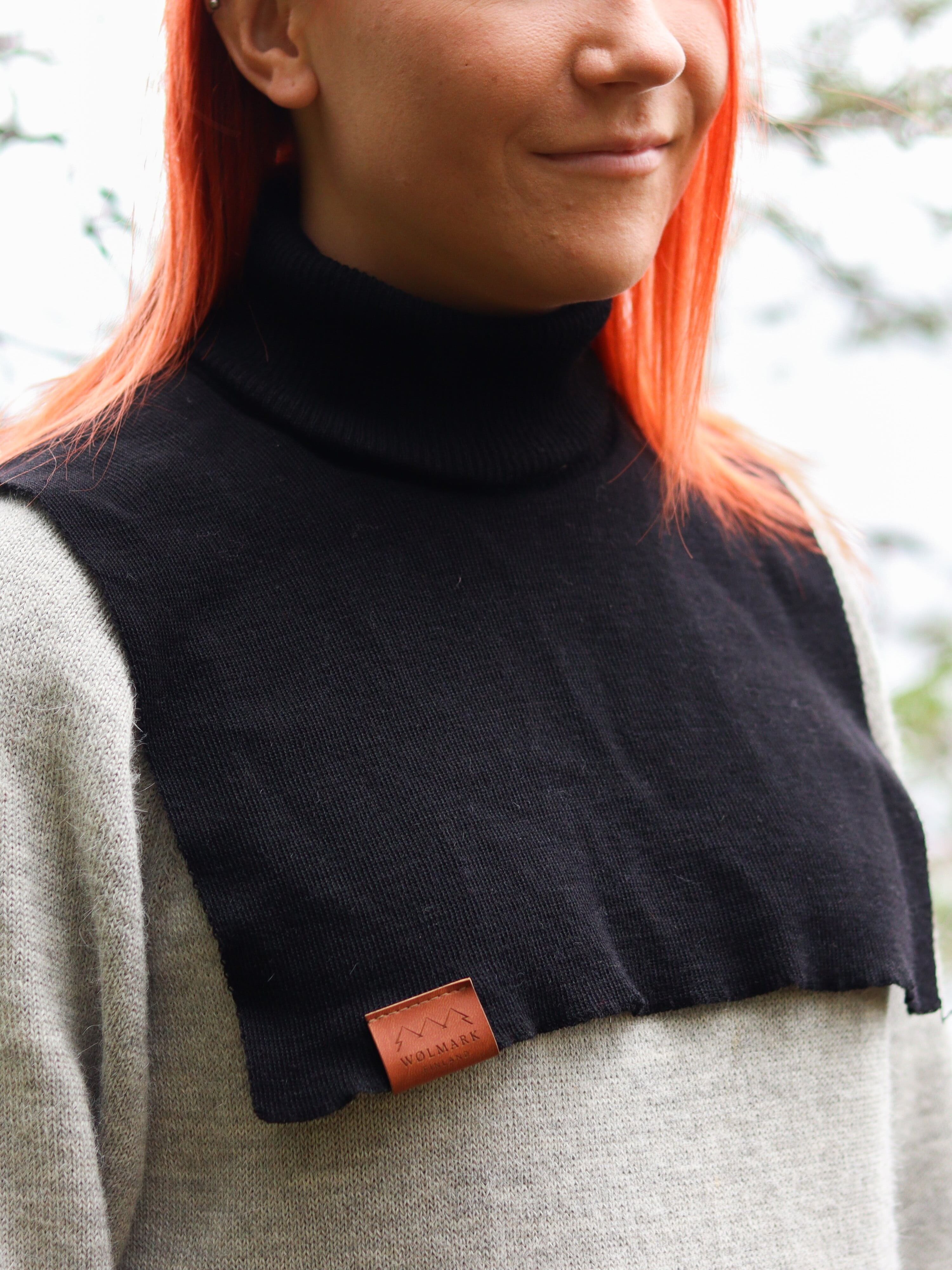 MEHTÄ – Scaldacollo 100% Lana Alpaca - Nero