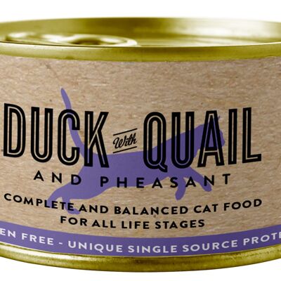With Duck, Quail & Pheasant - Tinned - Tray 6x 100g