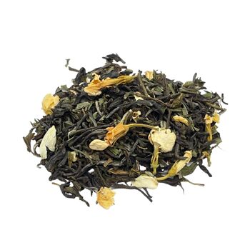 Thé vert à la menthe et au jasmin - Sachets de thé emballés individuellement, en vrac 4
