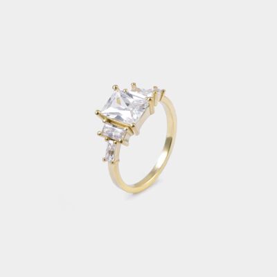 Diamant Zhara Ring - Gelbgold