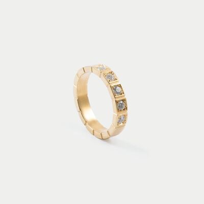 untold memory ring - S - 52 (16.6mm) - Gold Vermeil