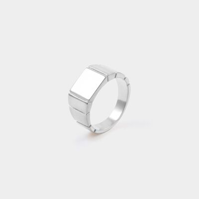 untold signet ring - XL - 64 (20.4mm) - Silber