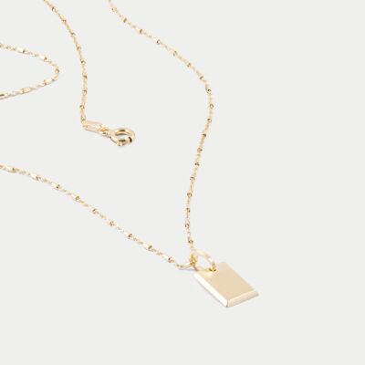 untold tag necklace - Gold Vermeil