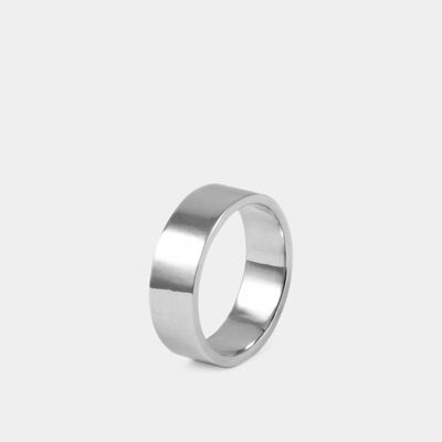 Haven Wide Wedding Band - White Gold