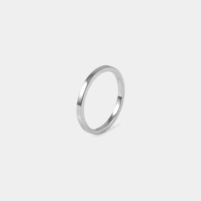 Haven Thin Wedding Band - White Gold