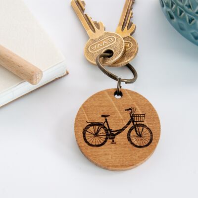 Bicycle Oak Keyring (UT-KR18)
