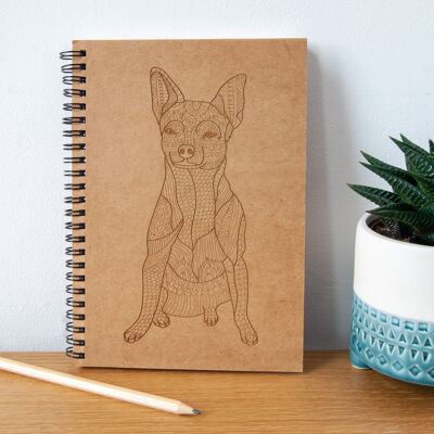 Chihuahua Engraved Eco Notebook (UT-NB03)