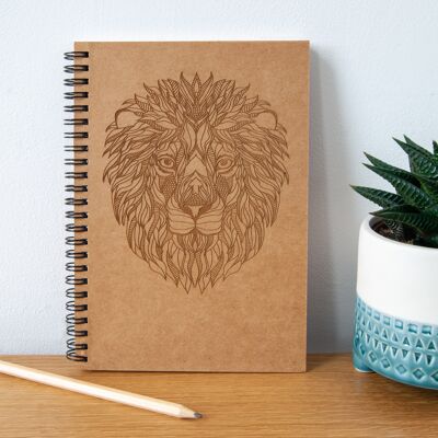 Lion's Head Engraved Eco Notebook (UT-NB12)