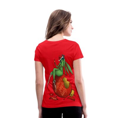 Merry F***ing Christmas Women's Organic V-Neck T-Shirt - red - XL