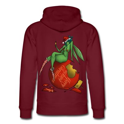 Merry F***ing Christmas Unisex Organic Hoodie - burgundy - S