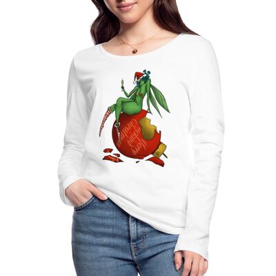 Merry F***ing Christmas Women’s Organic Longsleeve Shirt - white - XL