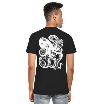 Men’s Premium Organic T-Shirt Octopus White - black - S