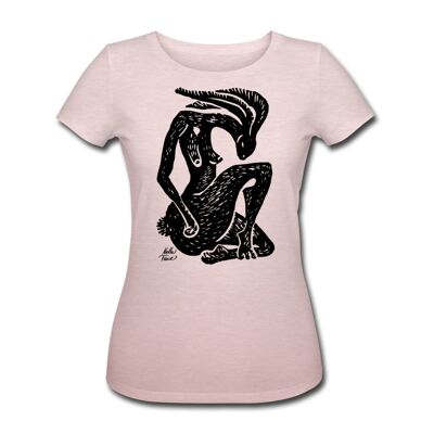 Women’s Organic T-Shirt Hare Spirit - cream heather pink - S