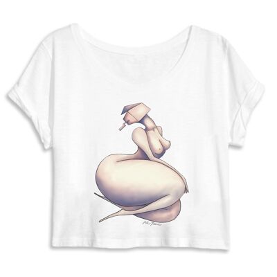 In The Box crop top Organic cotton - XL - White