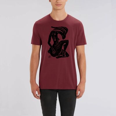 Men's t-shirt Hare Spirit - XS - Maroon