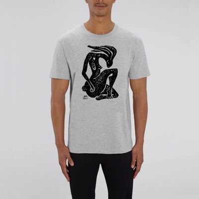 Men's t-shirt Hare Spirit - XXL - Grey